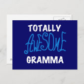 全く素晴らしいGrammaの青いTシャツおよびギフト ポストカード (正面/裏面)