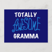 全く素晴らしいGrammaの青いTシャツおよびギフト ポストカード (正面)