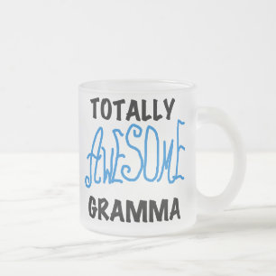 全く素晴らしいGrammaの青いTシャツのギフト フロストグラスマグカップ