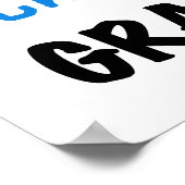 全く素晴らしいGrammaの青いTシャツのギフト ポスター (角)