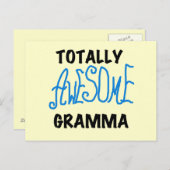 全く素晴らしいGrammaの青いTシャツのギフト ポストカード (正面/裏面)