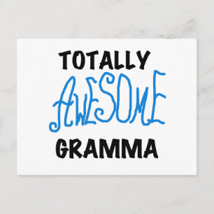 全く素晴らしいGrammaの青いTシャツのギフト ポストカード