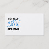 全く素晴らしいGrammaの青いTシャツのギフト 名刺 (裏面)