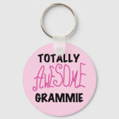全く素晴らしいGrammieのピンクのTシャツのギフト キーホルダー (正面)