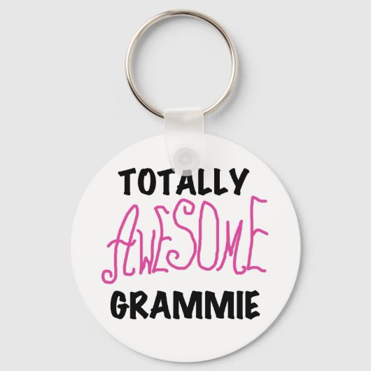 全く素晴らしいGrammieのピンクのTシャツのギフト キーホルダー (正面)