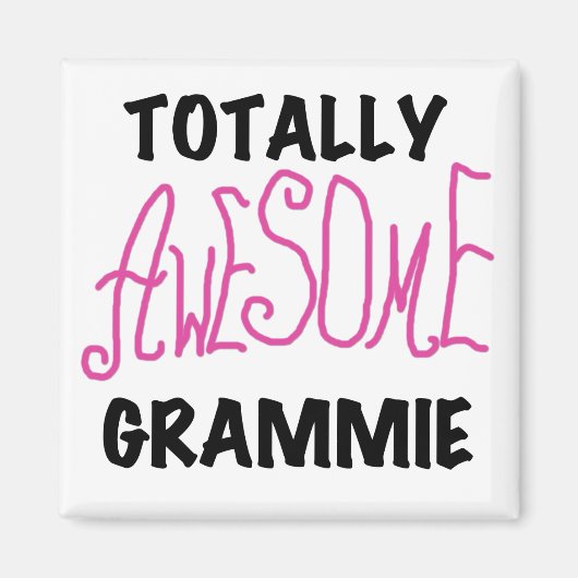 全く素晴らしいGrammieのピンクのTシャツのギフト マグネット (正面)