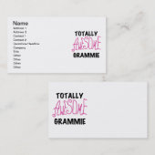 全く素晴らしいGrammieのピンクのTシャツのギフト 名刺 (正面/裏面)