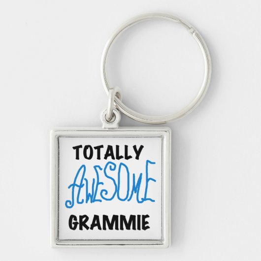 全く素晴らしいGrammieの青いTシャツのギフト キーホルダー (正面)