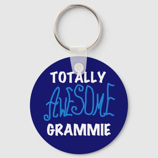 全く素晴らしいGrammieの青いTシャツのギフト キーホルダー (正面)