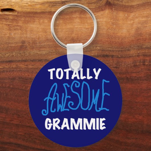 全く素晴らしいGrammieの青いTシャツのギフト キーホルダー (正面)