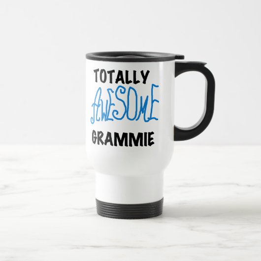 全く素晴らしいGrammieの青いTシャツのギフト トラベルマグ (右)