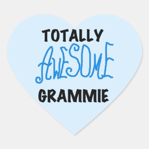 全く素晴らしいGrammieの青いTシャツのギフト ハートシール