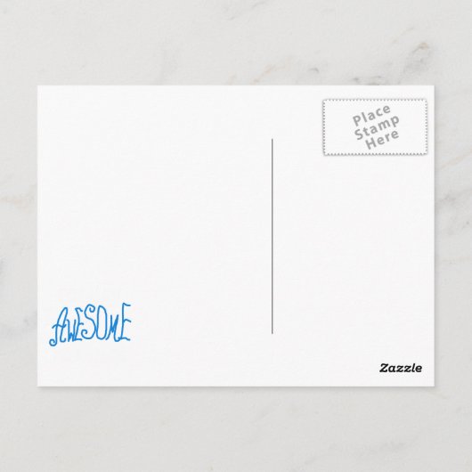 全く素晴らしいGrammieの青いTシャツのギフト ポストカード (裏面)