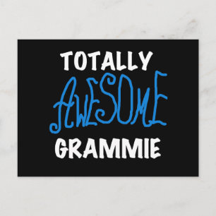 全く素晴らしいGrammieの青いTシャツのギフト ポストカード