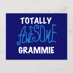 全く素晴らしいGrammieの青いTシャツのギフト ポストカード