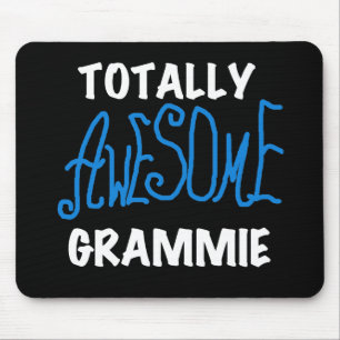 全く素晴らしいGrammieの青いTシャツのギフト マウスパッド