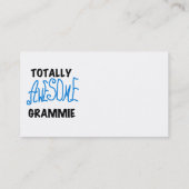 全く素晴らしいGrammieの青いTシャツのギフト 名刺 (裏面)