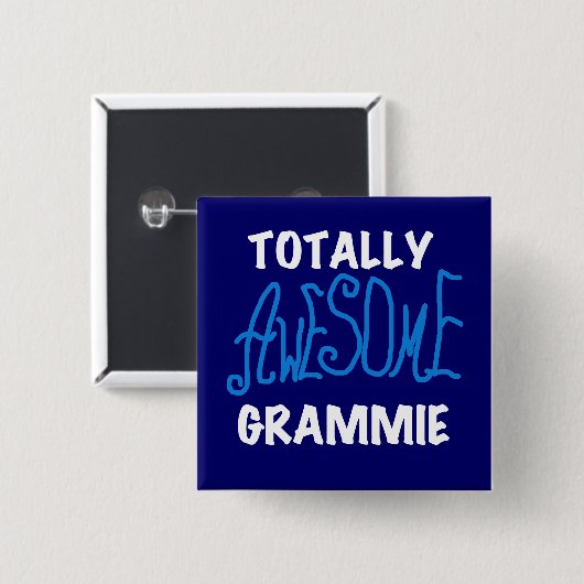 全く素晴らしいGrammieの青いTシャツのギフト 缶バッジ (正面&裏面)