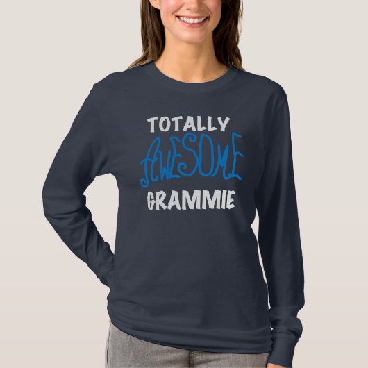 全く素晴らしいGrammieの青いTシャツのギフト Tシャツ (正面)