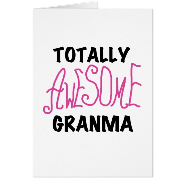 全く素晴らしいGranmaのピンクのTシャツおよびギフト (正面)