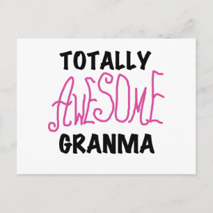 全く素晴らしいGranmaのピンクのTシャツおよびギフト ポストカード