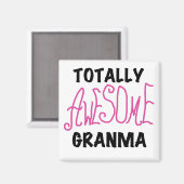 全く素晴らしいGranmaのピンクのTシャツおよびギフト マグネット (正面/裏面)