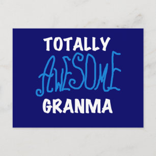 全く素晴らしいGranmaの青いTシャツおよびギフト ポストカード