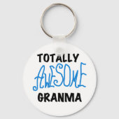 全く素晴らしいGranmaの青いTシャツのギフト キーホルダー (正面)