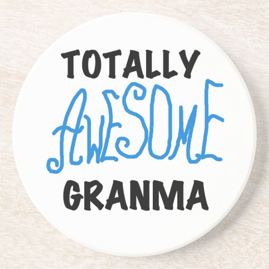 全く素晴らしいGranmaの青いTシャツのギフト コースター (正面)