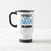 全く素晴らしいGranmaの青いTシャツのギフト トラベルマグ (左)