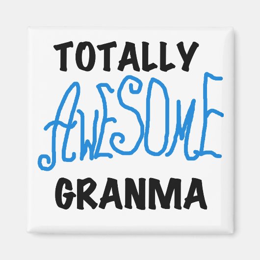 全く素晴らしいGranmaの青いTシャツのギフト マグネット (正面)