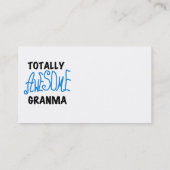 全く素晴らしいGranmaの青いTシャツのギフト 名刺 (裏面)