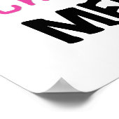 全く素晴らしいMemawのピンクのTシャツおよびギフト ポスター (角)