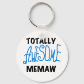 全く素晴らしいMemawの青いTシャツおよびギフト キーホルダー (正面)