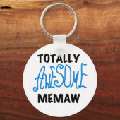 全く素晴らしいMemawの青いTシャツおよびギフト キーホルダー (正面)