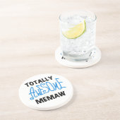 全く素晴らしいMemawの青いTシャツおよびギフト コースター (側面)