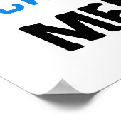 全く素晴らしいMemawの青いTシャツおよびギフト ポスター (角)