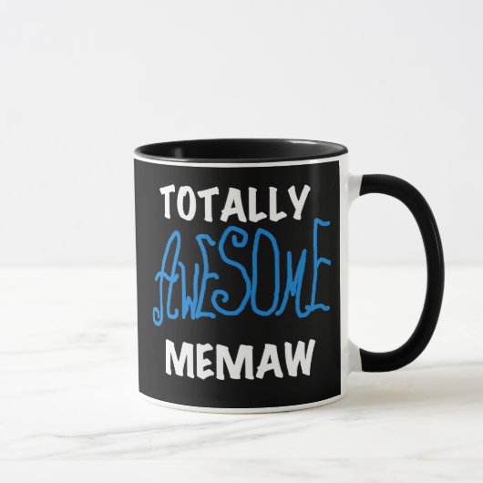 全く素晴らしいMemawの青いTシャツおよびギフト マグカップ (右)