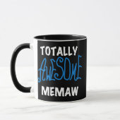 全く素晴らしいMemawの青いTシャツおよびギフト マグカップ (左)