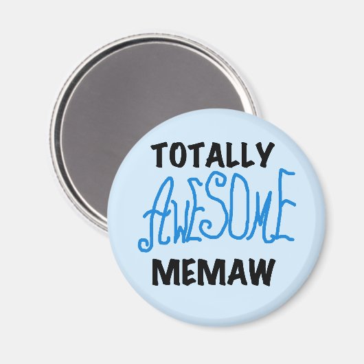 全く素晴らしいMemawの青いTシャツおよびギフト マグネット (正面/裏面)