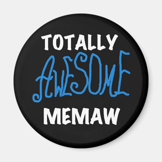 全く素晴らしいMemawの青のTシャツ マグネット (正面)