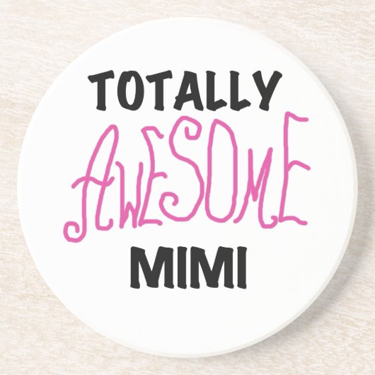 全く素晴らしいMimiピンクのTシャツおよびギフト コースター (正面)