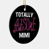 全く素晴らしいMimiピンクのTシャツおよびギフト セラミックオーナメント (右)