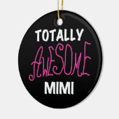 全く素晴らしいMimiピンクのTシャツおよびギフト セラミックオーナメント (左)