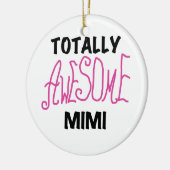 全く素晴らしいMimiピンクのTシャツおよびギフト セラミックオーナメント (左)