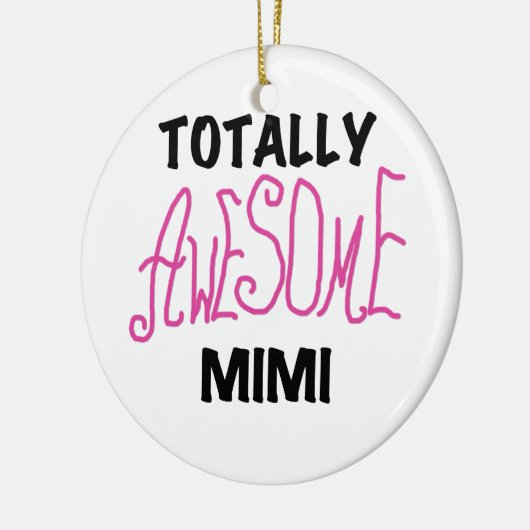 全く素晴らしいMimiピンクのTシャツおよびギフト セラミックオーナメント (左)