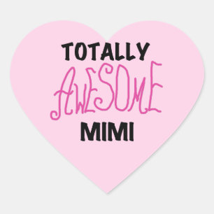 全く素晴らしいMimiピンクのTシャツおよびギフト ハートシール