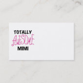 全く素晴らしいMimiピンクのTシャツおよびギフト 名刺 (裏面)