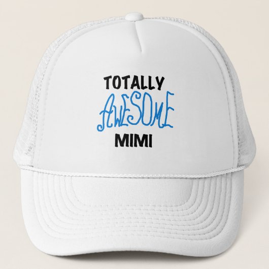 全く素晴らしいMimi青のTシャツおよびギフト キャップ (正面)