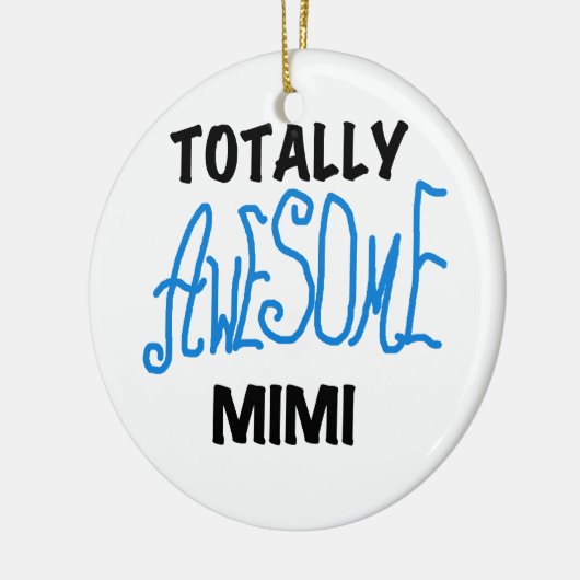 全く素晴らしいMimi青のTシャツおよびギフト セラミックオーナメント (左)